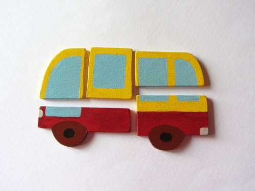 Autobus-skládačka s magnety — foto 2