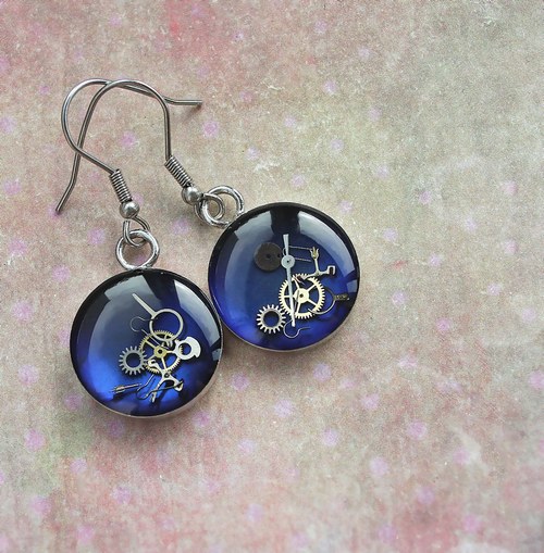 Earings /dark-blue/ — foto 2