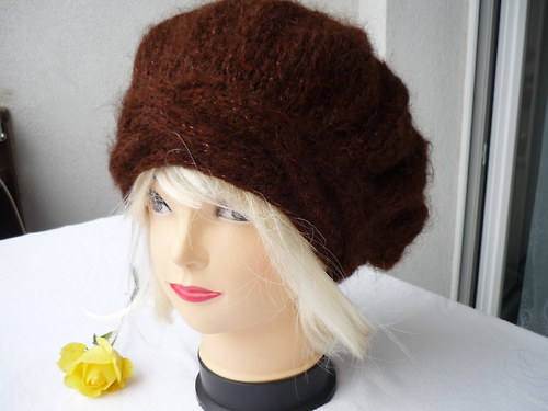 ELEGANTNÍ BARET v tm.hnědé — foto 6