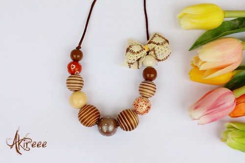 Romantic collection - Coffee Love - náhrdelník — foto 3