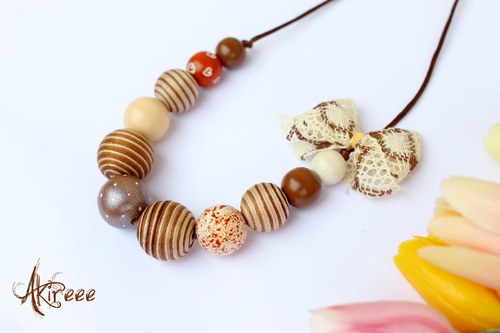 Romantic collection - Coffee Love - náhrdelník — foto 5