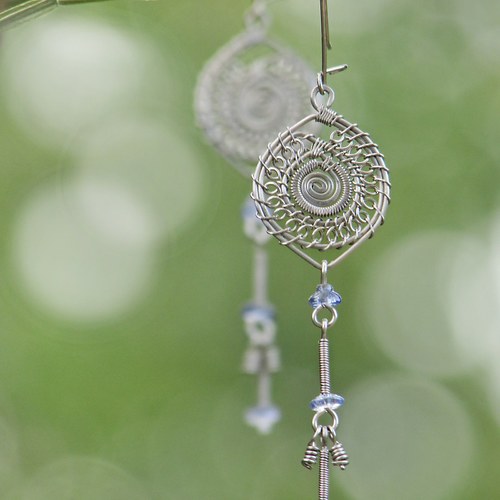 Mandala s modrými sklíčky — foto 2
