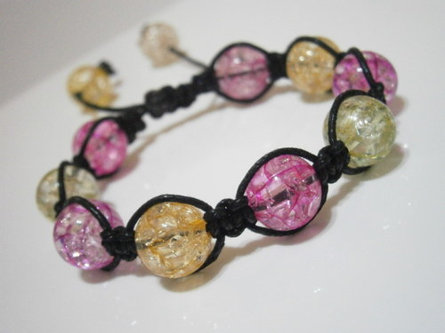 Shamballa náramek (makramé) — foto 3