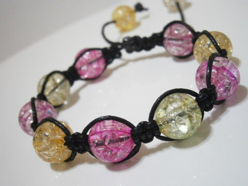 Shamballa náramek (makramé) — foto 4