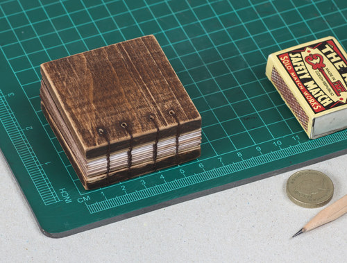 Mini Wooden Cube - Rustic — foto 6