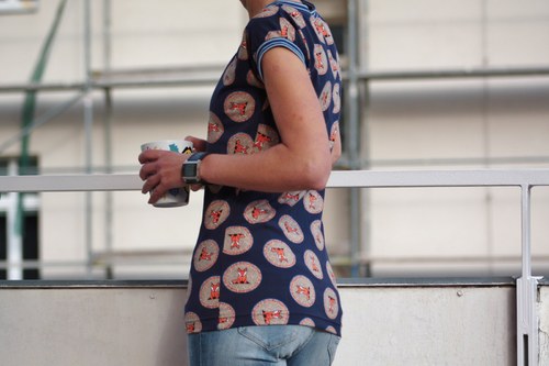 Tričko Navy blue fox — foto 3
