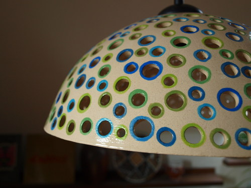 Lustr keramický - BLUE & GREEN - kosmos — foto 2