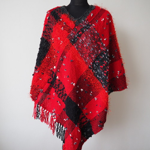 Flamenco - ručně tkané pončo — foto 2