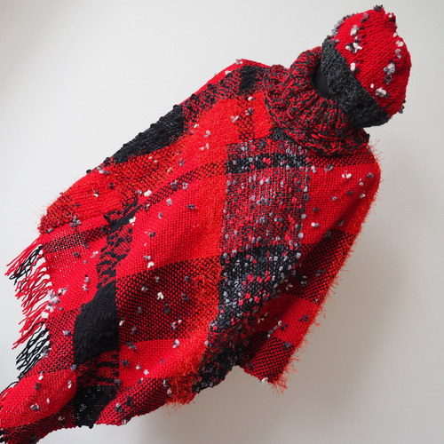 Flamenco - ručně tkané pončo — foto 5