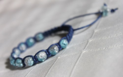 Zimní večery.. Náramek makramé/shamballa — foto 5