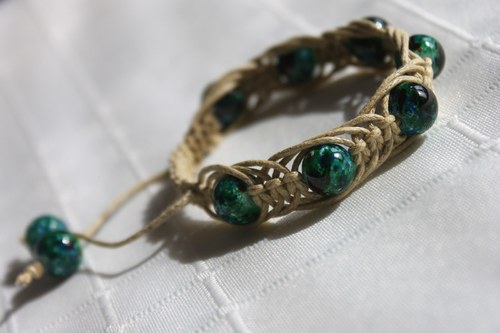 Náramek makramé/shamballa — foto 3