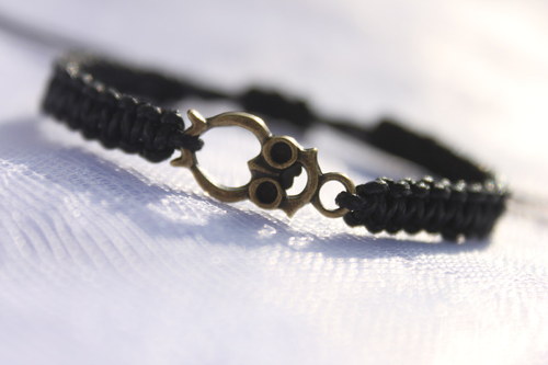 Moudrá sovička.. Náramek macramé — foto 3