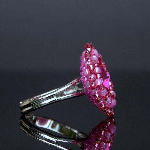Něžné Fuchsie - Swarovski...prsten... — foto 3