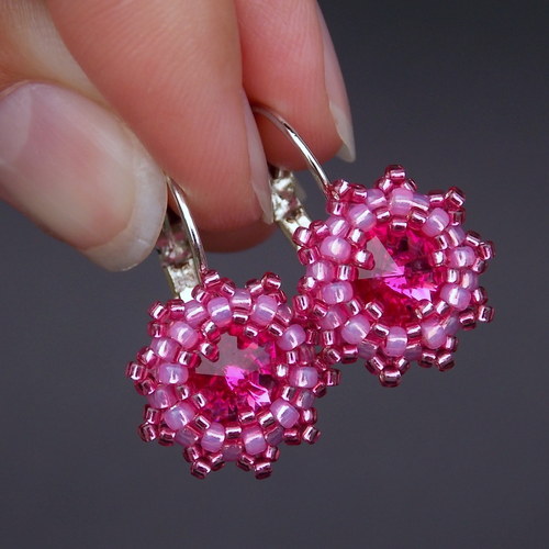Něžné Fuchsie - Swarovski... — foto 3