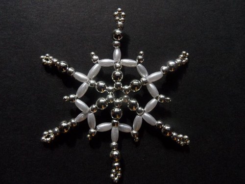 Sněhová vločka - 6,5 cm — foto 2
