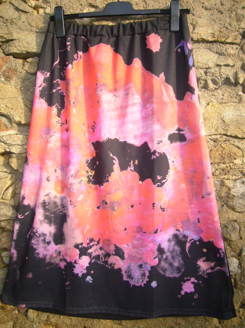 Lávová květina - maxi sukně — foto 5