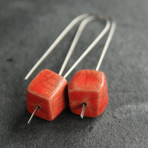 RAKU náušnice SIMPLE — foto 4