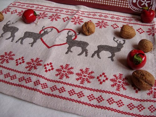 Sada Dvou Ks Prostírání Se Soby — foto 5