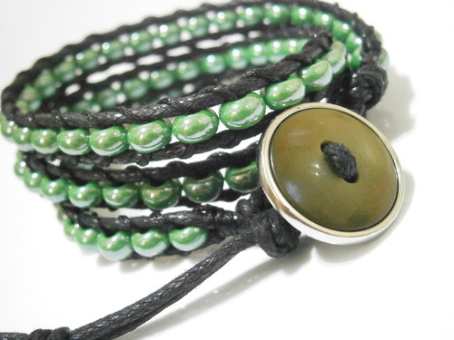 Zelený náramek (Wrap Bracelet) — foto 2