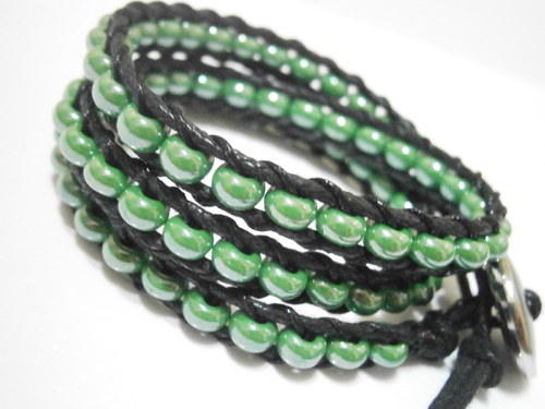 Zelený náramek (Wrap Bracelet) — foto 3