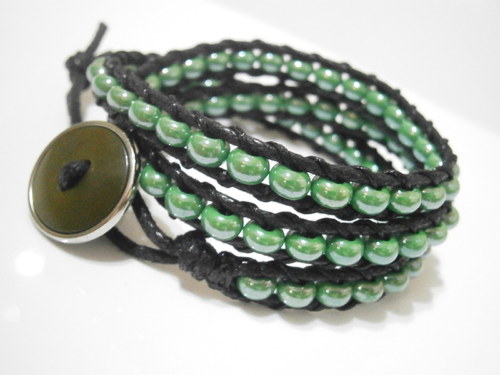 Zelený náramek (Wrap Bracelet) — foto 4