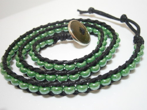 Zelený náramek (Wrap Bracelet) — foto 5