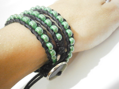 Zelený náramek (Wrap Bracelet) — foto 6