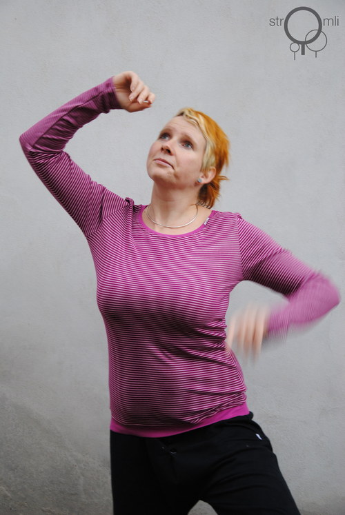 Lila s proužkem vel. S — foto 2