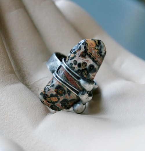 Prsten - jaspis leopardí — foto 4