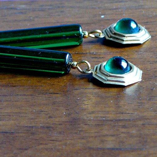 Art Deco náušnice... — foto 3