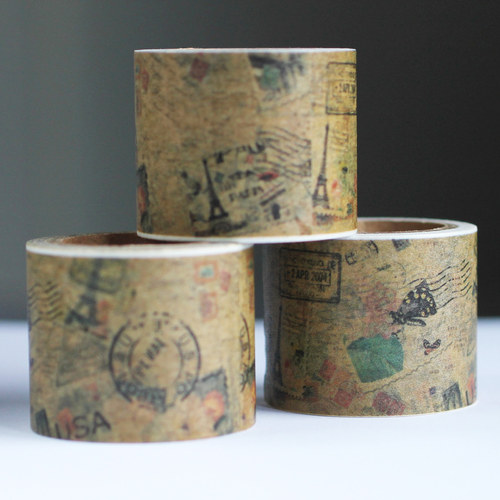 Washi páska 5m x 3cm -Razítka — foto 3