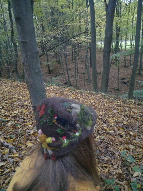 Plstěná taška,klobouček a koník — foto 5