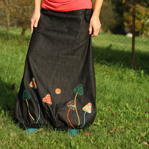 *riflová*dlouhá s kapsama — foto 6