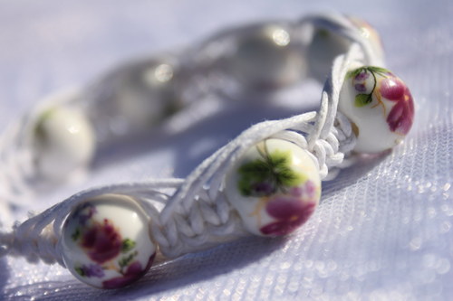 Náramek makramé/shamballa — foto 2