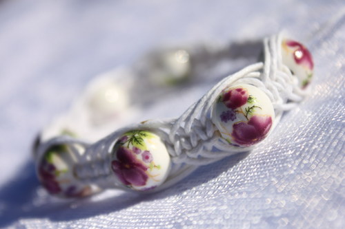 Náramek makramé/shamballa — foto 4