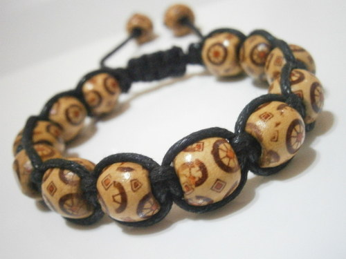 Pánský Shamballa náramek (macramé) — foto 2