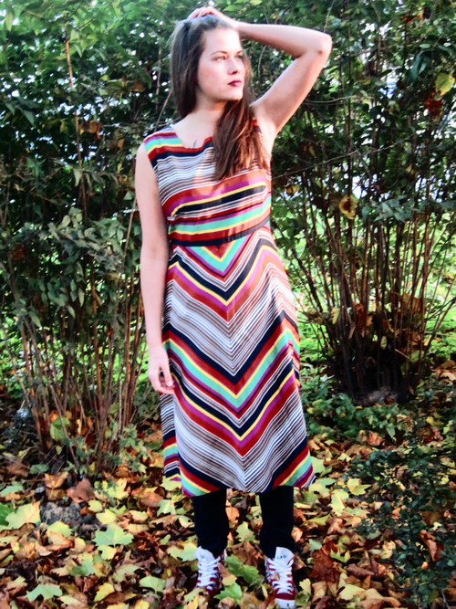 Retro šaty stripes in colours — foto 5