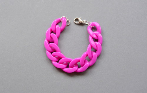 Plastový náramek - PINK! — foto 2