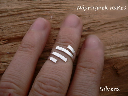 Stříbrný 925 Prstýnek, ...RaKEs... — foto 3