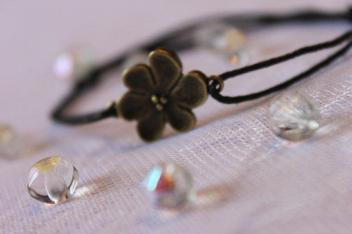 Kytičkový.. Náramek shamballa/makramé — foto 3