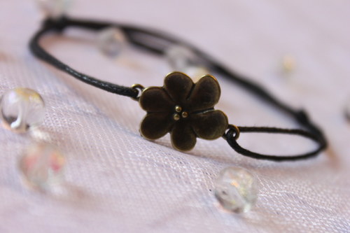 Kytičkový.. Náramek shamballa/makramé — foto 5