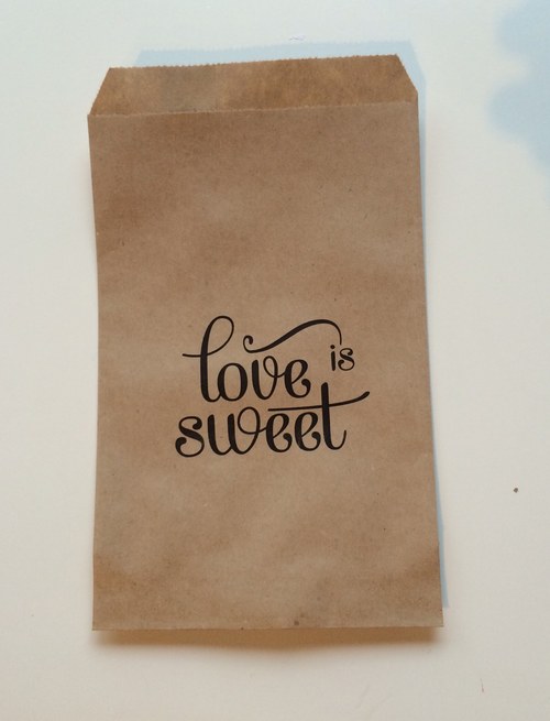 Papírové sáčky - Love is sweet — foto 2
