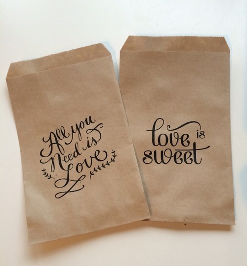 Papírové sáčky - Love is sweet — foto 3