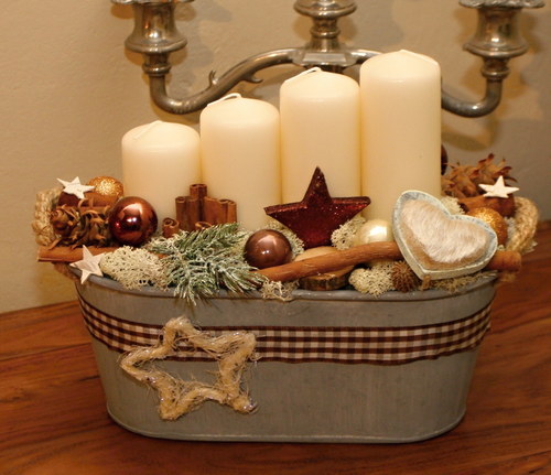 Adventní svícen přírodní — foto 2