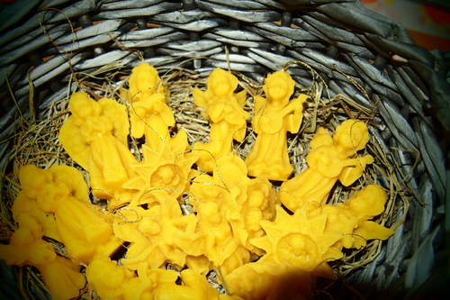 Svíčka z vosku - anděl — foto 2