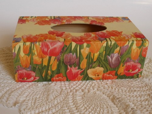 Krabičky na kapesníky tulipán — foto 4