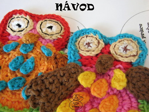 Háčkovaná brož_sova_návod — foto 5