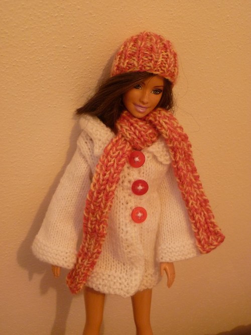 Čepice a šála pro barbie — foto 2
