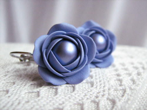 Forget-me-not, visací náušnice — foto 2