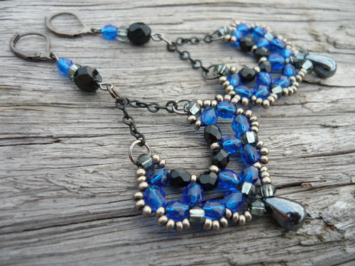 Náušnice Blue Velvet — foto 2